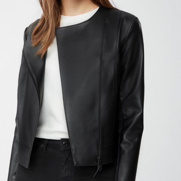NWT MACKAGE Cali Leather Jacket Black L - Picture 2 of 7